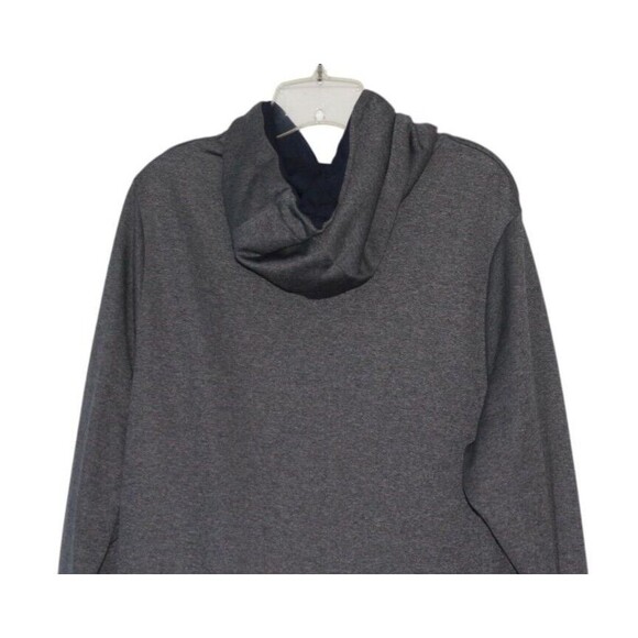 Under Armour Sweatshirt Size Large Hoodie Hooded Pullover Men Gray Blue Logo. - Picture 6 of 7